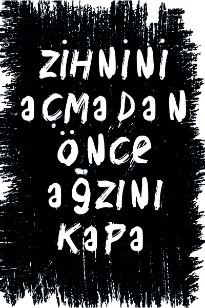 hediyeniburadabul Γραπτή ρετρό ξύλινη αφίσα