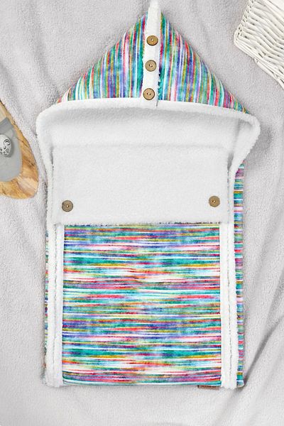 HAMUR Baby Outer Swaddle Sleeping Bag Fluffy Blanket Bb-504