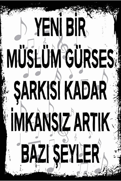 hediyeniburadabul Poster retro din lemn scris