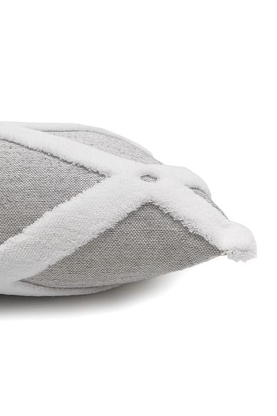 HAMUR Husă de pernă dreptunghiulară cu model Punch Punch cu design special boem Bella Grey