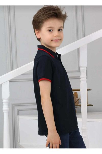 DEMOİSELLE Pánské tričko Polo Neck - Relaxed Fit