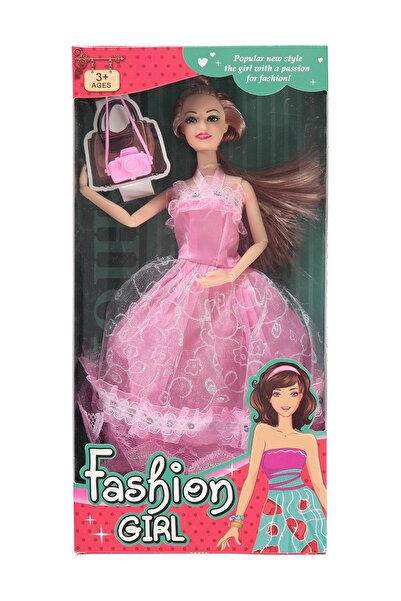 CanEm Oyuncak Kutulu Aksesuarlı Oyuncak Bebek Açık-pembe