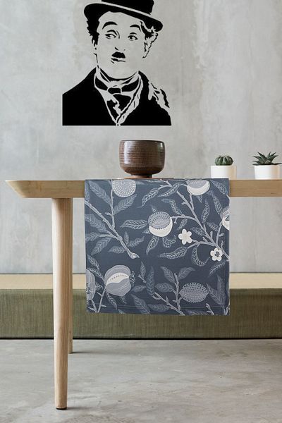 HAMUR Runner 40X140 cm Rn17 Botanic Gray