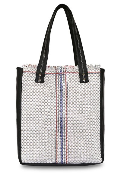 HAMUR Jüt El Ve Omuz Çantası Kol Çantası Grain Kırmızı Lacivert