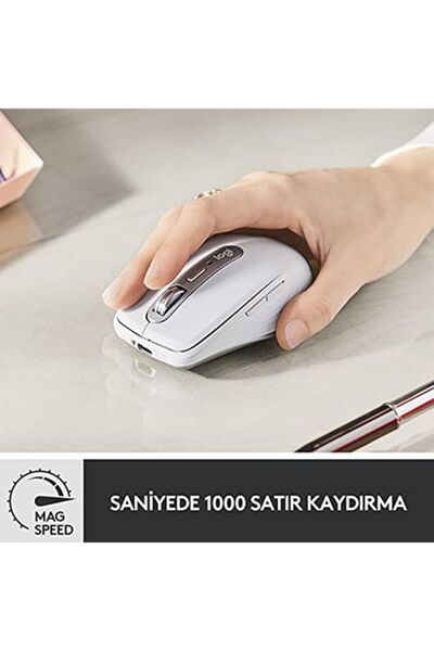 logitech Mx Anywhere 3 Mac Için Kompakt Kablosuz Mouse - Beyaz