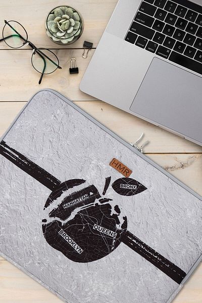 HAMUR Gray Laptop Bag Notebook Case 14 inch