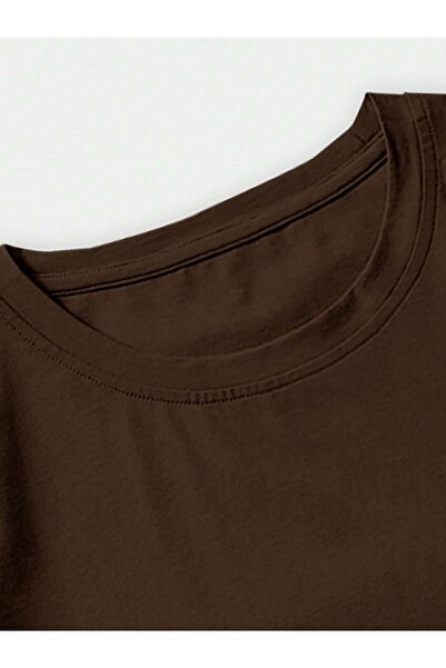 Mad&Calf Unisex Today's Struggle εμπριμέ υπερμεγέθη καφέ μπλουζάκι