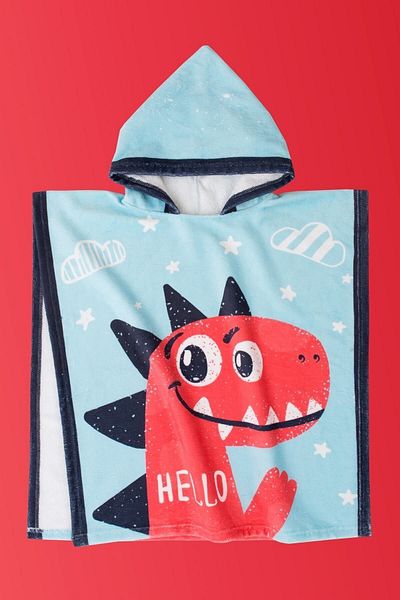 HAMUR Παιδική Poncho Beach Towel Dino