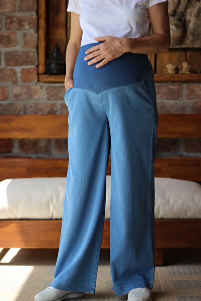 Tria Jeans Ice Blue Wide Leg Maternity Jeans