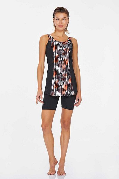 LAPIENO LAPİENO 3858 - Relaxed Cut Swimsuit with Shorts