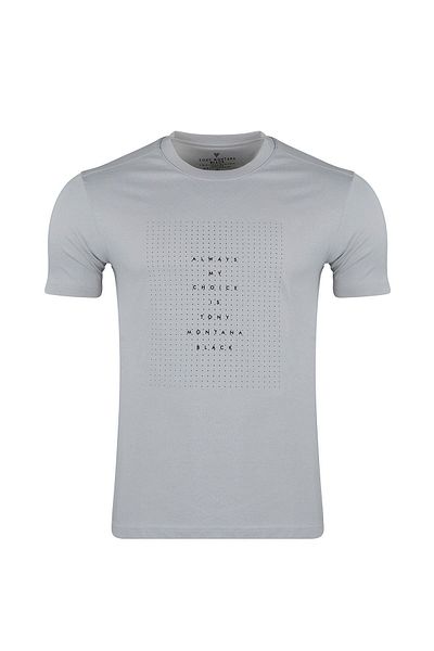 Tony Montana Μπλουζάκι Oversize Crew Neck 100% βαμβακερό κοντομάνικο χτενισμένο βαμβακερό