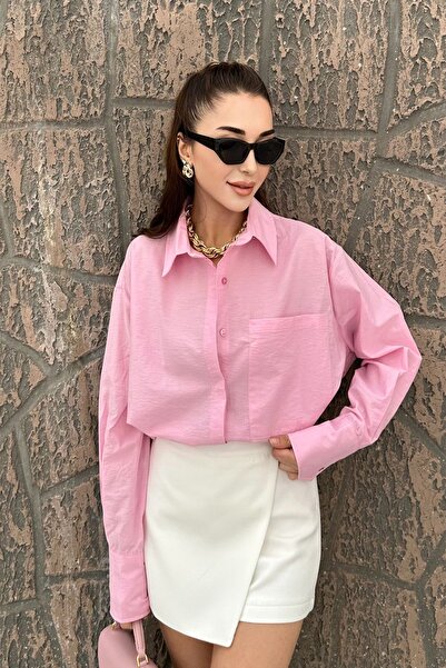 Genel Markalar Kadın Marc Premium Cepli Salaş Oversize Gömlek