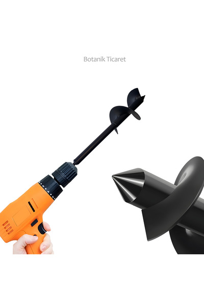 Botanik Ticaret Toprak Burgu Makinesi Fide Dikme Matkap Uçlu 32x10 Cm