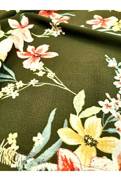 Safir Kumaş Yazlık Uçuş Uçuş Yumuşak Kırışmayan Elbiselik Krep Kumaş 2.5 Metre