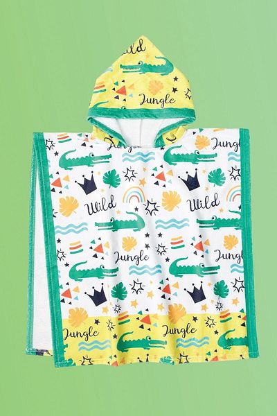 HAMUR Παιδικό Poncho Beach Towel Jungle