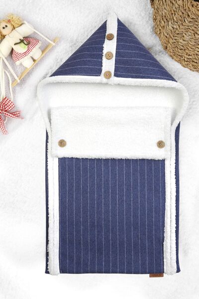 HAMUR Baby Outer Swaddle Blanket Sleeping Bag Baby Stroller Cushion Cover Fluffy Blanket Bb-505