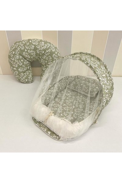 Yuar Baby Cibinlikli Babynest seti - 100% Pamuklu