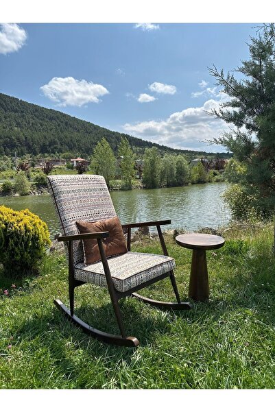 Asedia Trend Ceviz Bohem Sallanan Sandalye Dinlenme Emzirme Baba Tv Okuma Kol...