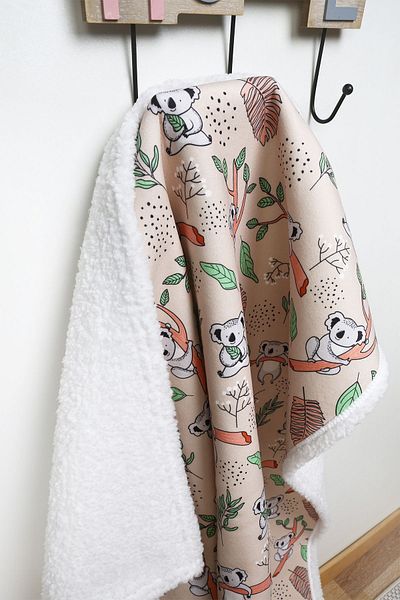 HAMUR Fluffy Baby Blanket 80x100 Cm Koala Sheep Hair Blanket