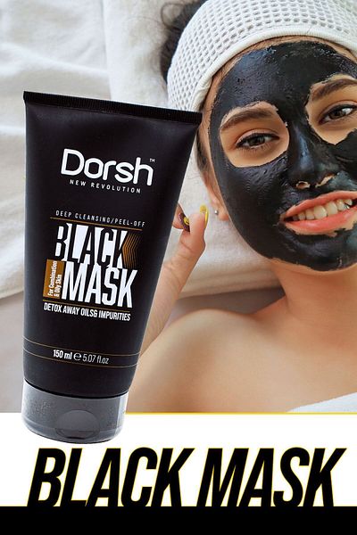 Dorsh Peel-Off Black Mask Anti-Blackhead and Acne 150 ml