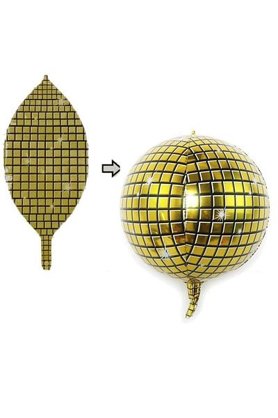 aşkın concept Disco Ball - Gold Colored 55 cm