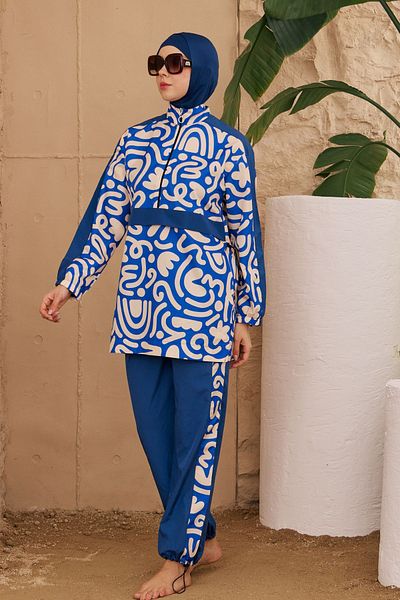 REMSA Hijab Swimsuit - Parachute Full Covered, Model 2924-191