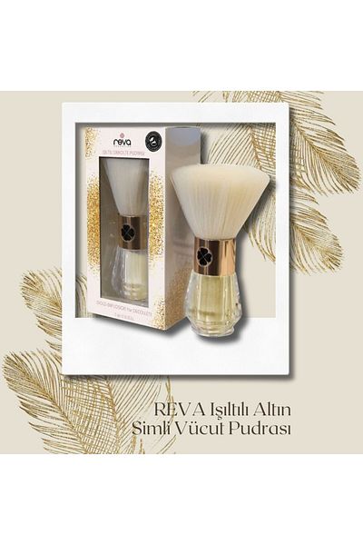 REVA Shimmering Gold Glitter Decollete Body Powder - Gold Explosion For Decollete - Vegan & Clean Content
