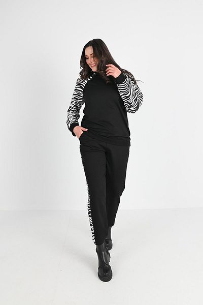 Koza Butik Γυναικείο Σετ Φόρμας Plus Size Printed 8048-24