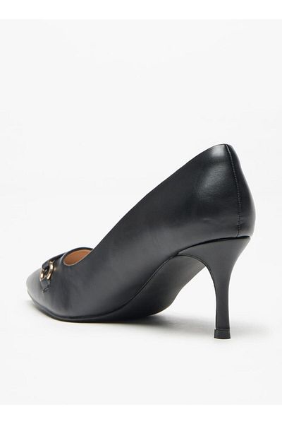 Flora Bella by Shoexpress Solid Slip-On Pumps with Stiletto Heel