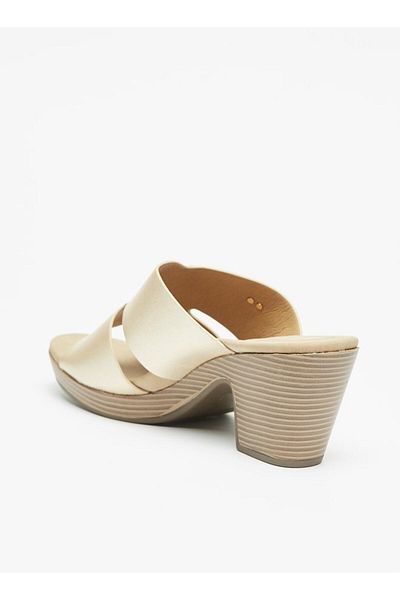 Flora Bella by Shoexpress Floral Bella Cutout Detail Slip-On Sandals with Block Heels