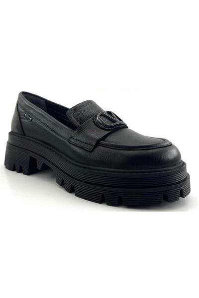 Venüs 2353003 Günlük Hakiki Deri  Ayakkabı-Siyah
