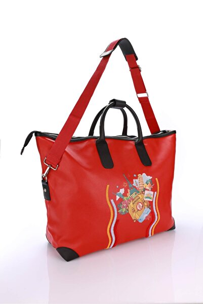 Aron Atelier Massima Red Travel Bag - Comfortable Design