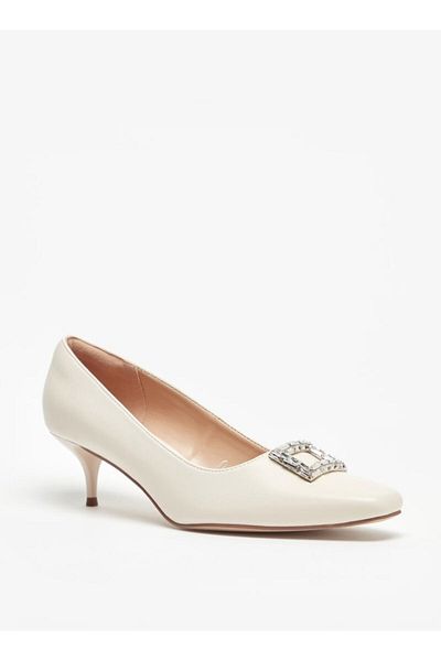 Celeste Women's Embellished Slip-On Pumps with Kitten Heels