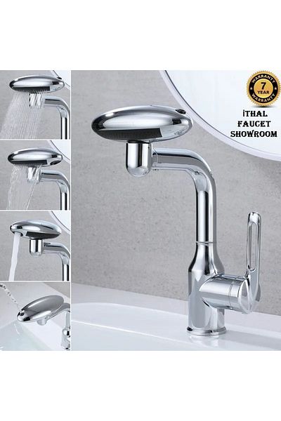 OEM 4 Function Chrome Waterfall - Bathroom Sink Kitchen Sink