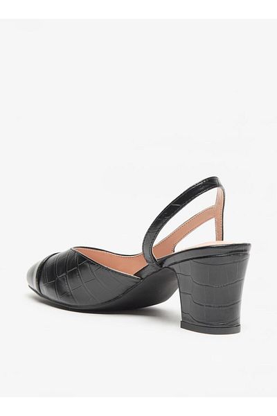 Celeste Women's Panelled Slip-On Sandals with Block Heels