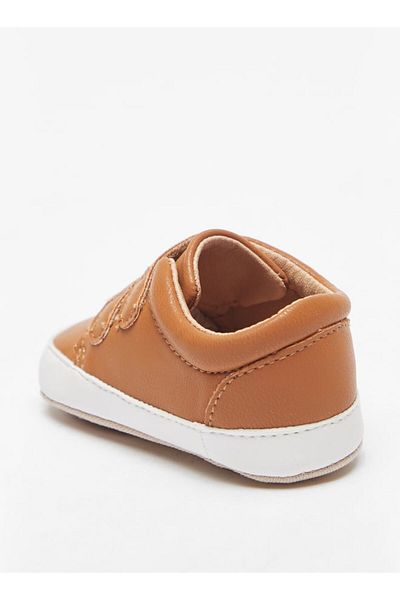 Barefeet Solid Booties with Hook and Loop Closure