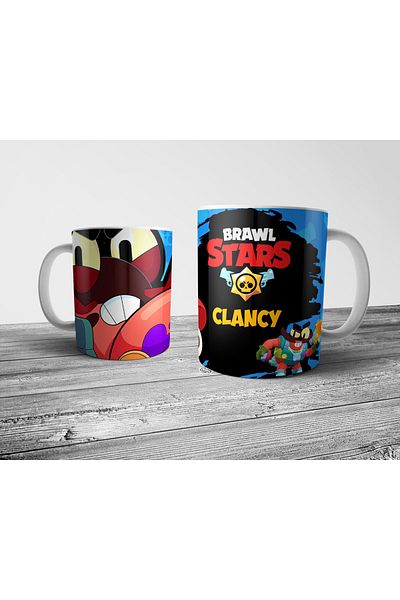 Pixxa Brawl Stars Clancy - Mug Cup Model 1