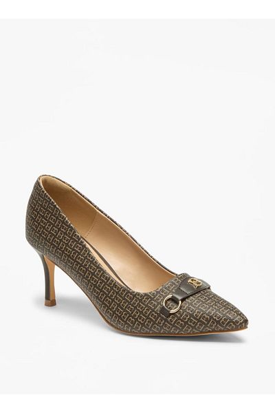 Flora Bella by Shoexpress Solid Slip-On Pumps with Stiletto Heel