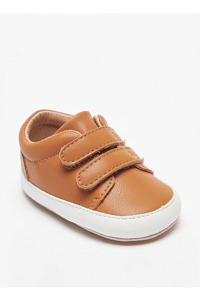 Barefeet Solid Booties with Hook and Loop Closure