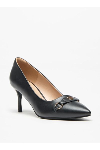 Flora Bella by Shoexpress Solid Slip-On Pumps with Stiletto Heel