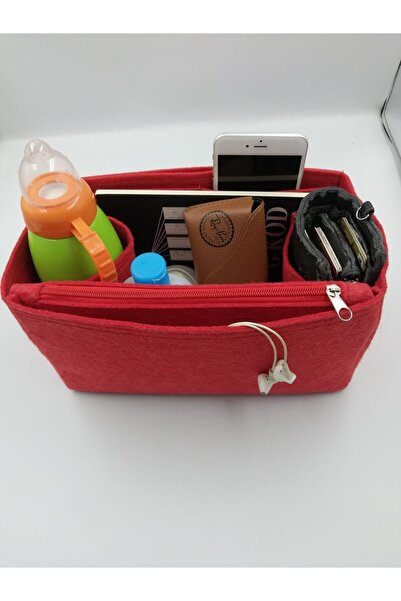 MARJİNAL W CLUB Long..... Large Yandan Clutch Cantali Organizer Kırmızı Renk