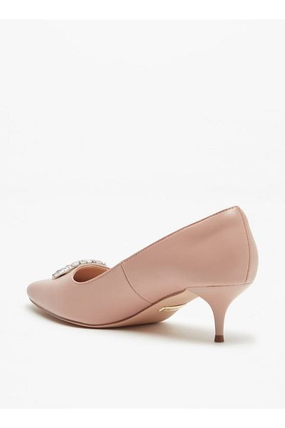 Celeste Women's Embellished Slip-On Pumps with Kitten Heels