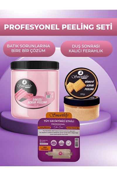 Smoothly Strawberry Leg Ingrown Peeling Naive Flavored 800g Biscuit Peeling 200 G Vitamin E Free