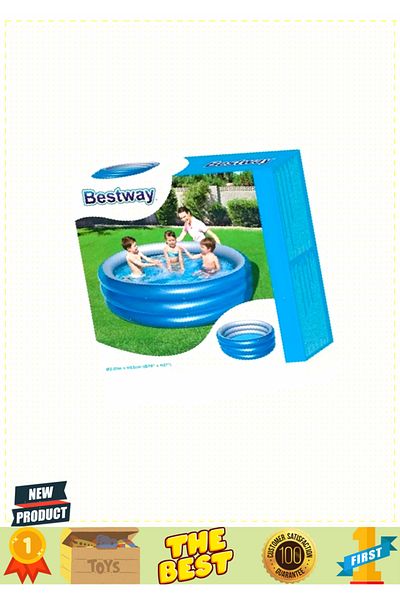 OMZ 5 Liter Metallic Pool - 201x53cm, 3 Rings, Educational Toys for Girls and Boys