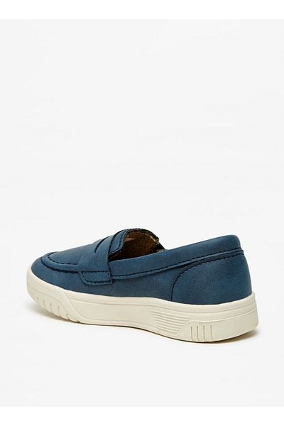 LBL by Shoexpress Boys' Solid Slip-On Loafers
