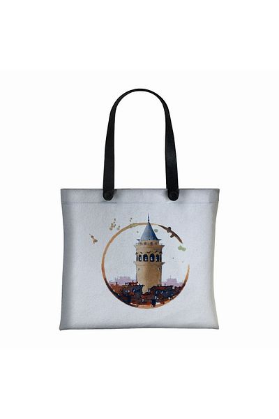Funny Design حقيبة حمل من اللباد Galata
