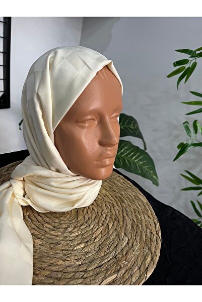 Organic Scarfs Şal Dama Jacquard