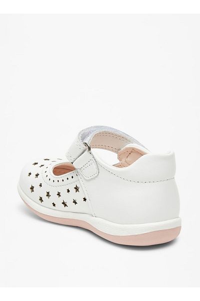 Barefeet Cutwork Detail Ballerina Shoes with Hook and Loop Closure