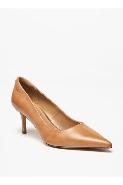 Celeste Women's Solid Pointed Toe Slip-On Shoes with Stiletto Heels