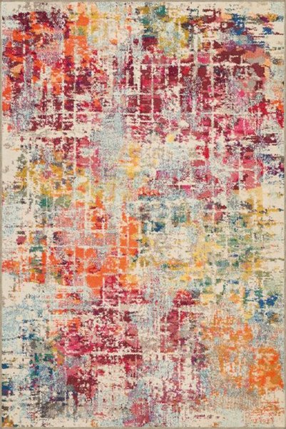 Rugs Modern Halı Χαλί με υφαντό με μοτίβο παστέλ σε πολλαπλές αποχρώσεις και ...